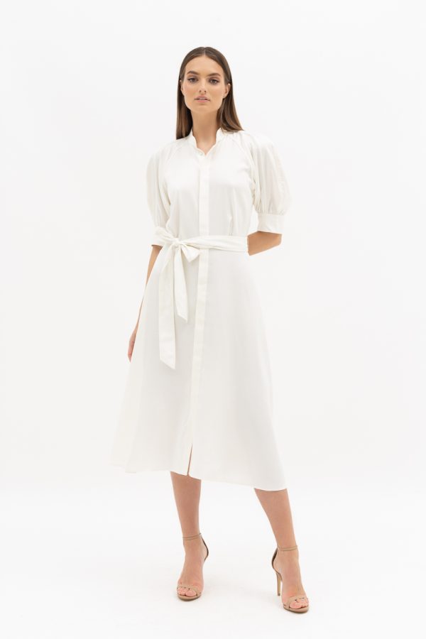 POLO RALPH LAUREN-Silk twill midi dress