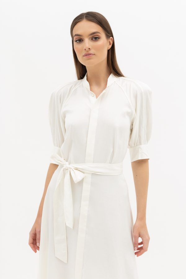 Silk twill midi dress Balta