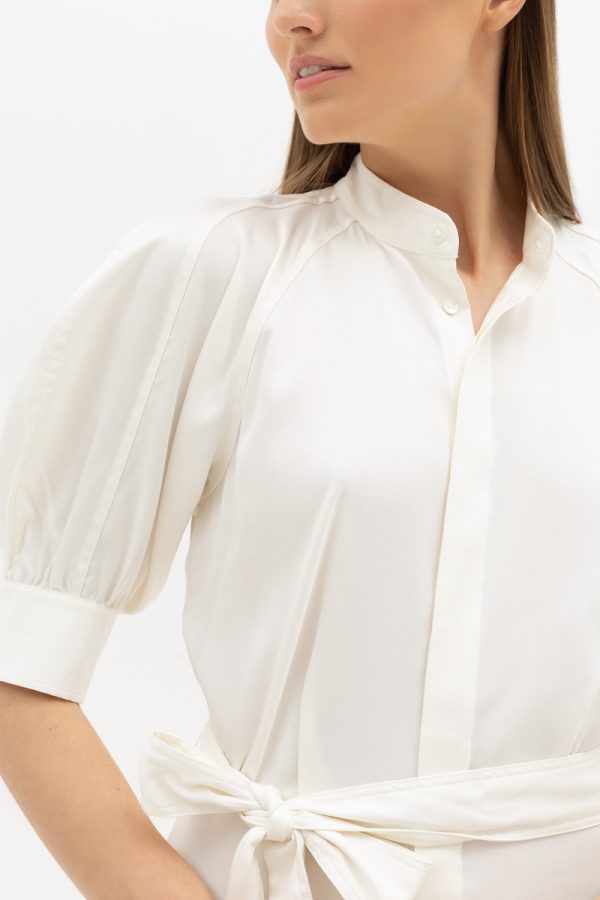 Silk twill midi dress Balta