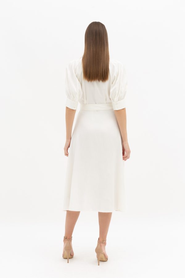 Silk twill midi dress Balta