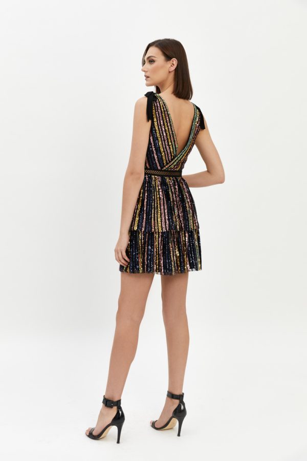 multicolour sequin dress M